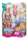 Narodeninová súprava Barbie + Chelsea Mattel 2 bábiky + 3 zvieratká VEĽKÁ GTM82