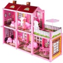 BARBIE DOLLHOUSE RUŽOVÁ VILKA AKO DARČEK 46cm Nábytok VIP Set