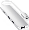 Satechi hliníkový adaptér Slim USB-C 4K HDMI 2xUSB