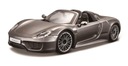 Porsche 918 Spyder 1:24 sivá BBURAGO Bburago 299864