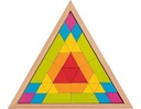 Trojuholníkové mozaikové puzzle