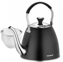 Varná kanvica Infuser so sitkom Nerezová oceľ 1,1 lit Black Induction Gas