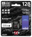 GOODRAM MICROSD CARD 128GB MICROSD MICRO SD IRDM U3 A2 CL10 SD ADAPTÉR