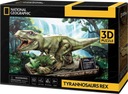 3D puzzle T-REX Dinosaur 52 dielikov National Geographic