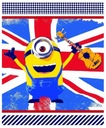 Minions fleecová deka 125x150 minions deka Britská vlajka