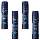 NIVEA Deodorant Fresh Active sprej 4 x 200 ml