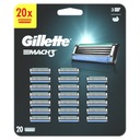 Náboje do žiletky Gillette Mach3 Blades 20 kusov