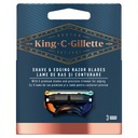 Vložky do žiletiek King C. Gillette Blades 3 ks