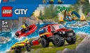 LEGO City 60412 Terénne hasičské auto s člnom