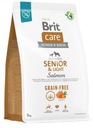 Brit Care Bezzrnné ľahké senior losos suché krmivo pre psov Losos 3 kg