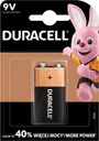 Duracell 9V alkalická batéria (6F22) 1 ks.