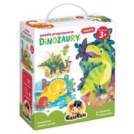 CZUCZU PROGRESSIVE PUZZLE DINOSAURS 3+