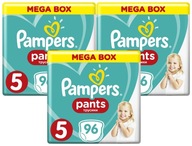 Plienkové nohavičky Pampers Pants 5 Junior 3 x 96 ks.