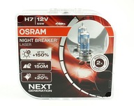 SADA ŽIAROViek H7 55W 12V PX26D NB LASER OSRAM