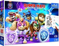 TREFL puzzle Paw Patrol 24 dielikov MAX VEĽKÁ obojstranná omaľovánka 3v1