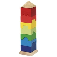 Pyramída na skladanie Vežový triedič vzdelávacie puzzle pre deti