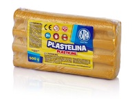 Plastelína Astra 500g, metalická zlatá