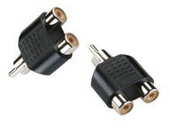 Adaptér RCA - 2x RCA CHINCH M / F