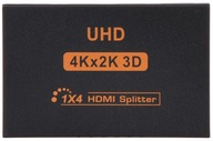 HDMI SPLITTER 1 VSTUP 4 VÝSTUPY HDMI-SP-1/4KF