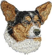 Nášivka s výšivkou Welsh Corgi Cardigan Nášivka odznaku