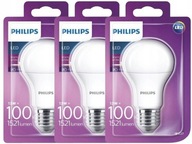 Sada 3x E27 LED žiarovka 13W 100W 1521lm PHILIPS