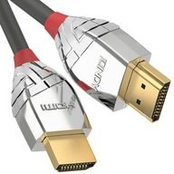 HDMI 2.0 kábel LINDY Standard M/M 10m sivý/cromo