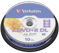 DVD+R DL VERBATIM 8,5GB TLAČITEĽNÉ 10ks Spoľahlivé