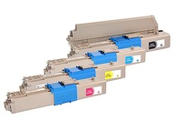 4x TONER DO TLAČIARNE OKI C531dn MC561 MC562dn NOVINKA