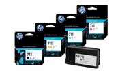 4x organická riasenka HP 711 XL Black + HP 711CMY T120 T520