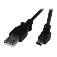 Pravouhlý kábel MiniUSB Mini USB na USB SPODNÝ 0,5M