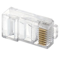 ZÁSTRČKA RJ45 - TRI ZUBY - 8 KOLÍKOVÝ SKÚTENÝ PÁR 100 ks