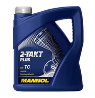 MANNOL 2-TAKT OLEJ 4L PLUS TC POLOSYNTETICKÝ HIT Kvalitné NEMECKÉ ZMESI!!