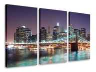 OBRAZ TRIPTIC CITY BRIDGE TRIPTICS 165x100