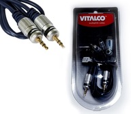 KÁBLOVÝ mini JACK - JACK 3,5mm VITALCO HI-END 2,5m