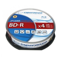 BD-R ESPERANZA 25GB X4 - CAKE BOX 10KS.