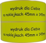 Reklamné nálepky 45x140mm tlač potlače papiera