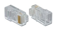 RJ45 8p8c modulárna zástrčka pre drôt, 100 ks