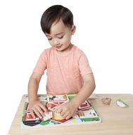 Melissa a Doug Blackboard Puzzle otvorte a zatvorte