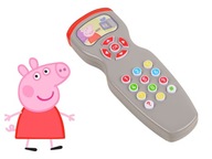 Vzdelávací svetelný TV diaľkový ovládač PEPPA interaktívny