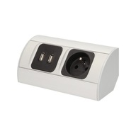 ZÁSUVKA NA NÁBYTOK POD SKRINÍK 2xUSB OR-AE-1310 ORNO