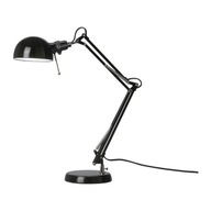 IKEA FORSA Stolná lampa, čierna