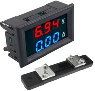 VOLTMETER 0-100V AMPÉTER 0-50A MERANIE BATÉRIE