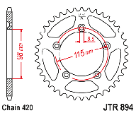 ZADNÉ KOLO ZADNÉ JT KTM SX 65 SX65 HUSQVARNA TC