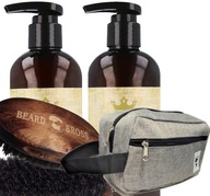 Beard Set Shampoo Balm kozmetická taštička kartacz