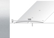 Spojovacia lišta 100cm lepená STRIEBORNÁ 100mm - A72