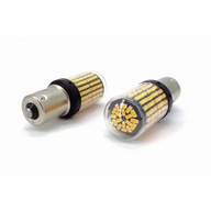 2x LED P21W BA15S 12-24V CANBUS výrazná oranž