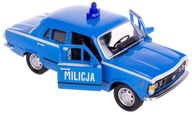 Fiat 125p MILITIA KOVOVÝ MODEL 1:34 Welly PRL NI