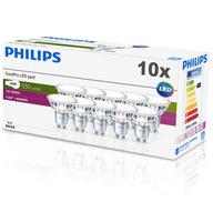 10x HALOGEN GU10 LED žiarovka 5W 50W PHILIPS 4000K