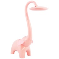 Stolná LED lampa K-BL-1603 školský ELEPHANT ružová