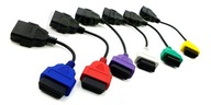 6x OBD-II ADAPTÉRY pre MULTI ECU SCAN FIAT